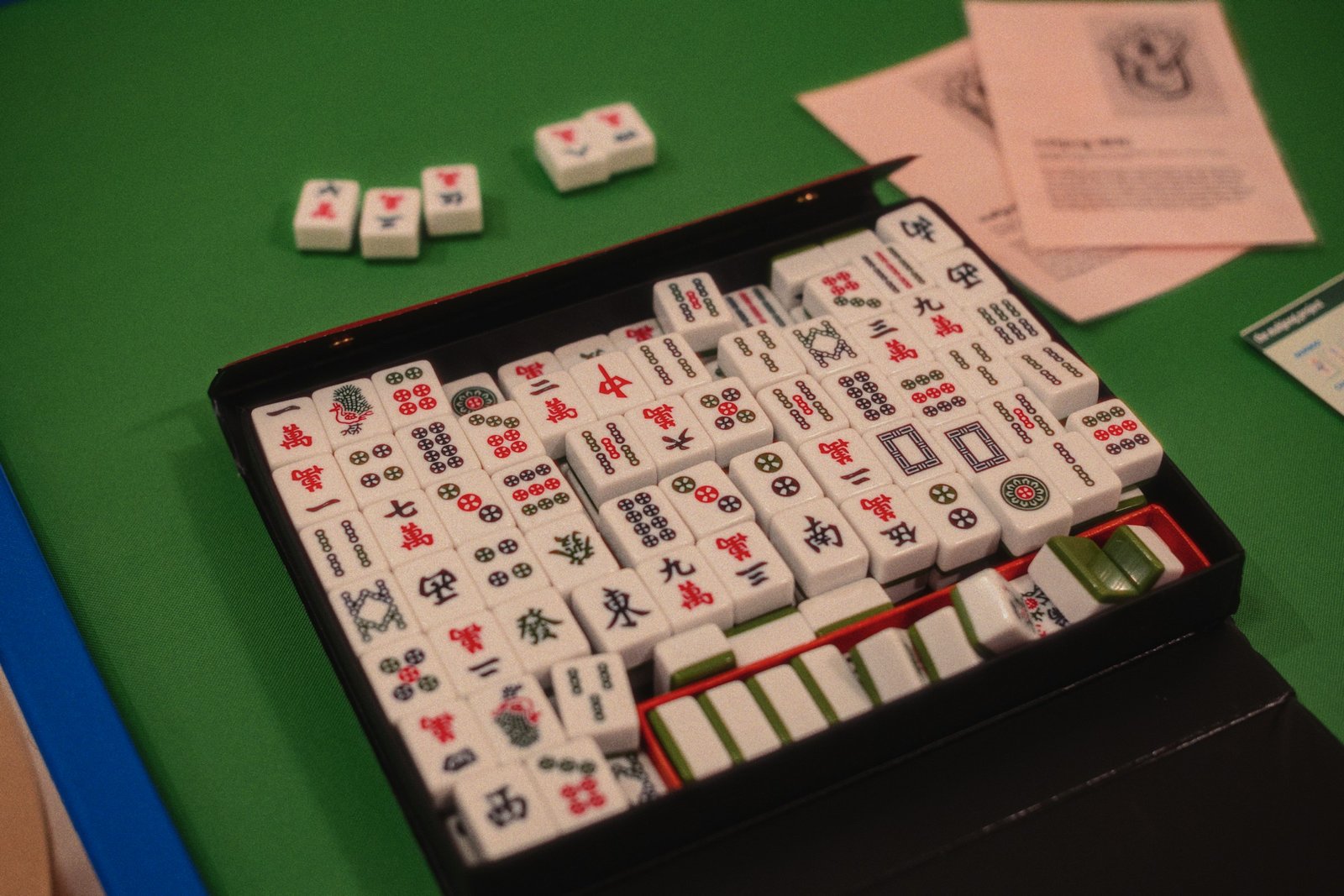 Một bàn mạt chược 16 quân trong buổi chơi của MahjongVN